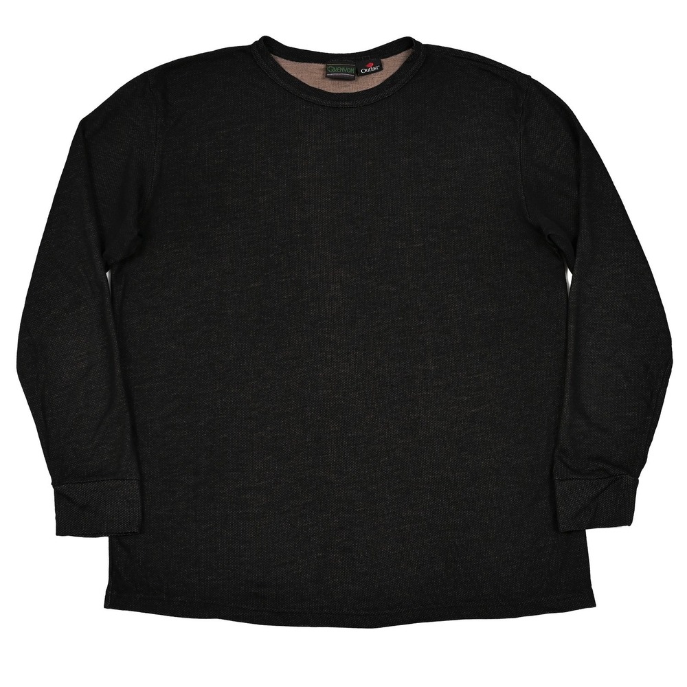 Vintage Kenyon Outlast‎ Mens Shirt XL Black Base Layer Breathable Long Sleeve